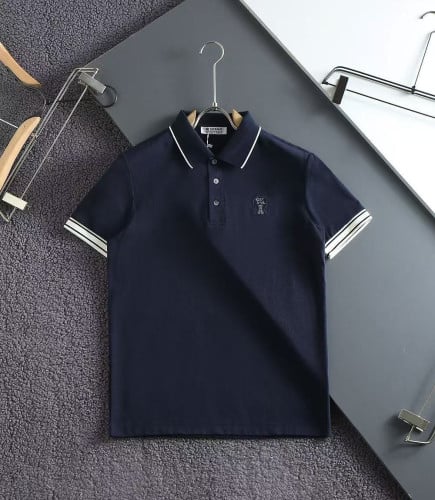 *빅사이즈 추가* 시보리배색 자수로고 코튼 카라티 BU-181