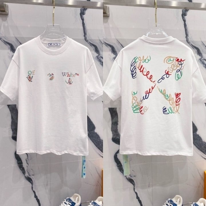 드로잉 레터링로고 시그니처 코튼 라운드 OFF-1386