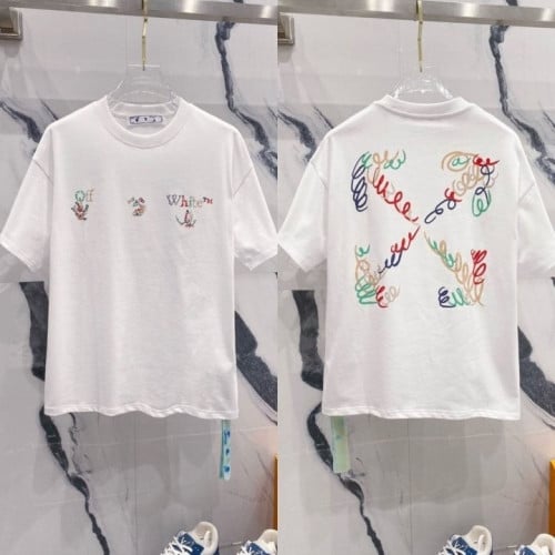 드로잉 레터링로고 시그니처 코튼 라운드 OFF-1386