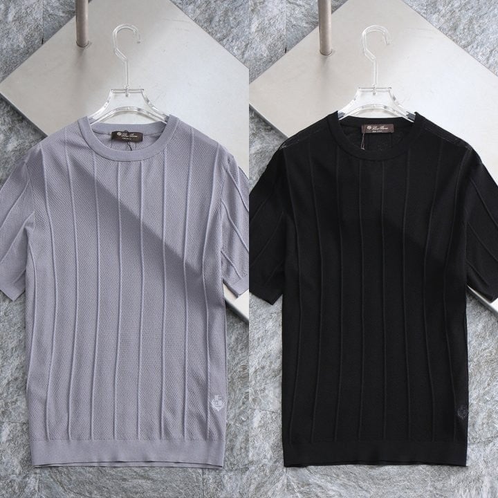 *빅사이즈 추가* 자수패턴로고 크루넥 라운드 니트 LO-285