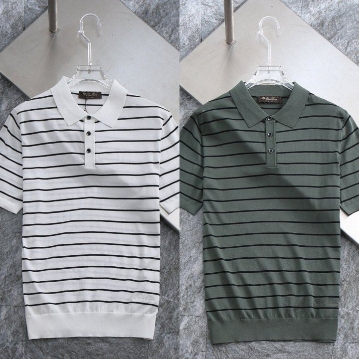 *빅사이즈 추가* 자수로고 카라 쿨니트 LO-284