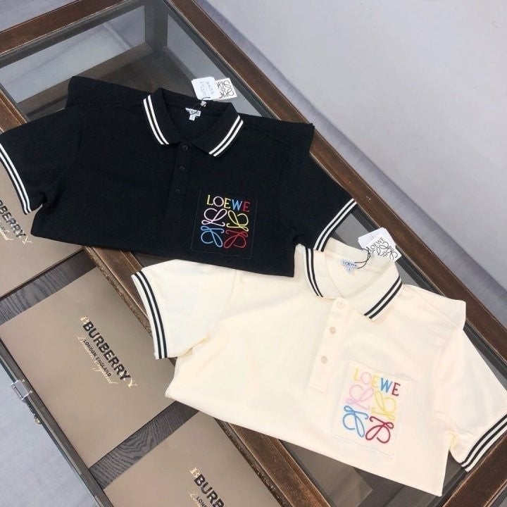 *빅사이즈 추가* 멀티포켓 자수로고 코튼 카라티 LOE-598