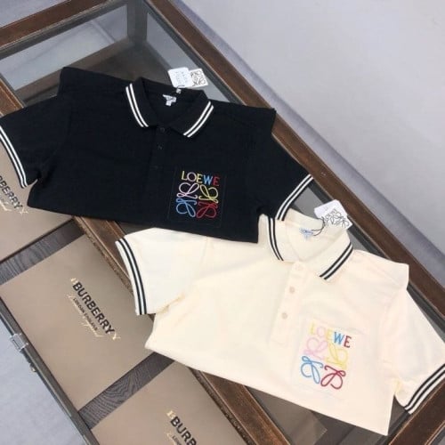 *빅사이즈 추가* 멀티포켓 자수로고 코튼 카라티 LOE-598