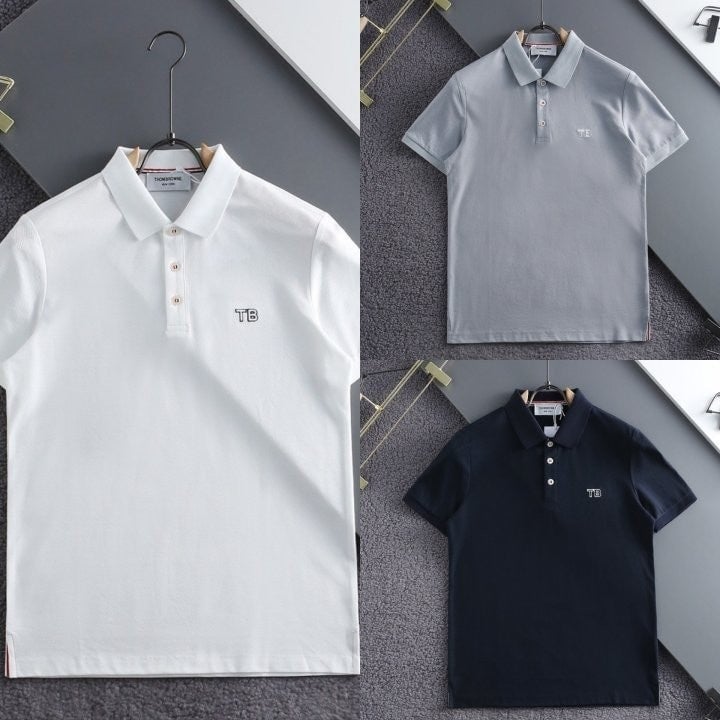 *빅사이즈 추가* TB 자수로고 코튼 카라티 TM-4069