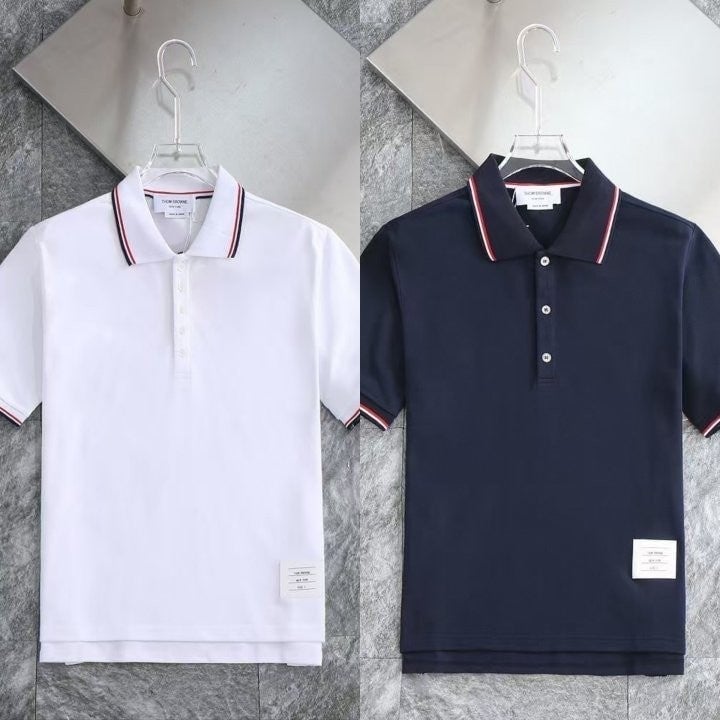 삼선포인트 로고패치 코튼 카라티 TM-4068