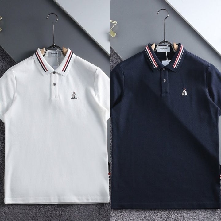 *빅사이즈 추가* 넥 삼선포인트 세일러 코튼 카라티 TM-4066