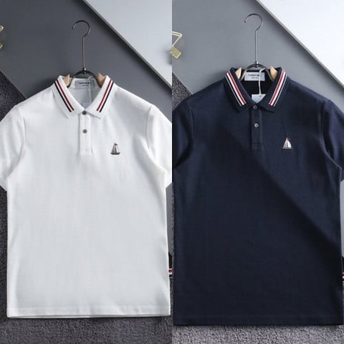 *빅사이즈 추가* 넥 삼선포인트 세일러 코튼 카라티 TM-4066