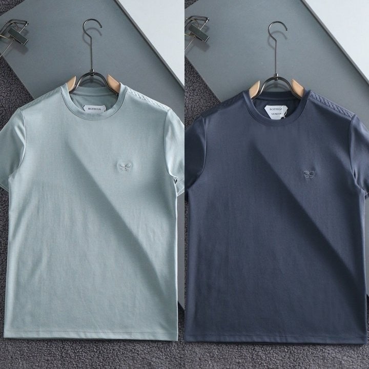 나비 자수로고 숄더포인트 실크 라운드 BV-659