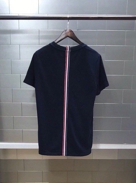 백스트라이프 피케 반팔 티셔츠 네이비 TM-3583