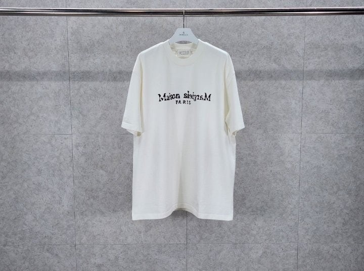 파리로고 반팔 티셔츠 화이트 MM-402