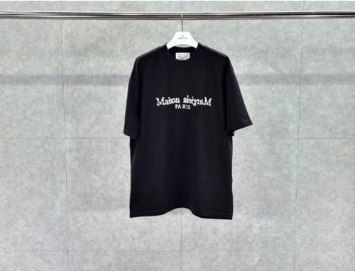 파리로고 반팔 티셔츠 블랙 MM-403