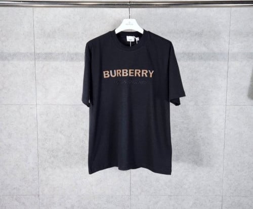 워싱 체크로고 티셔츠 블랙 BB-3381