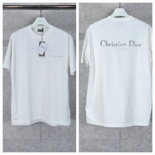 꾸뛰르 워싱 티셔츠 화이트 DI-1629