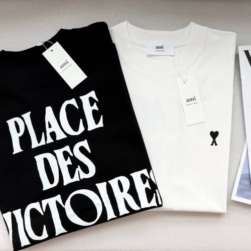 남녀공용 코튼 플레이스 빅투아르 반팔 티셔츠 IA-161