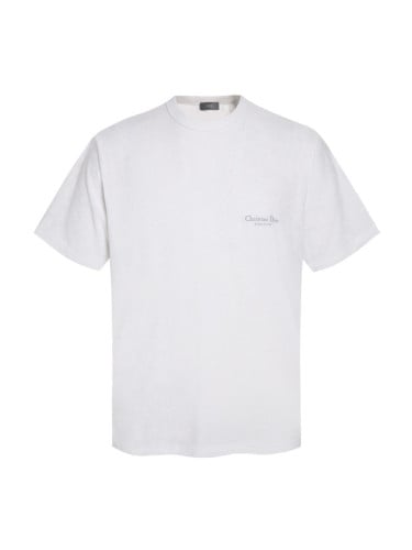 테리코튼 자수 반팔 화이트 DI-1872