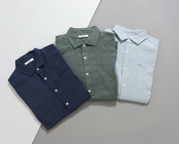 린넨 샴브레이 셔츠 LO-277