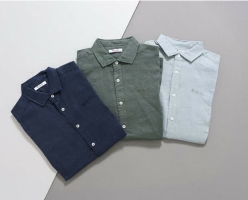 린넨 샴브레이 셔츠 LO-277