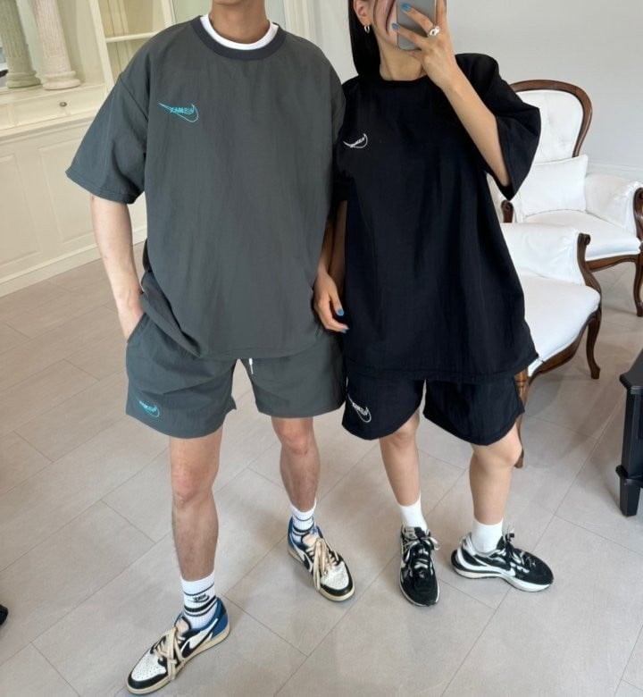 세틴 나일론스트링반팔셋업 NK-3687