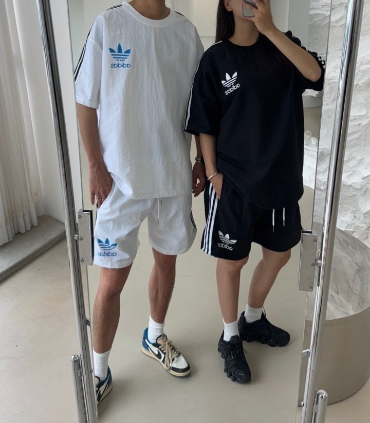 불꽃 나일론스트링반팔셋업 AD-9508