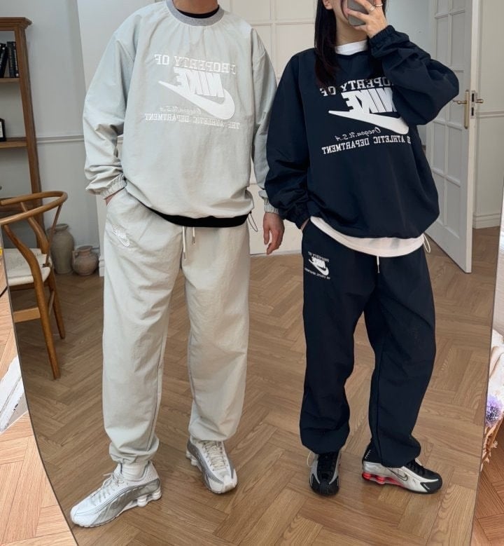 오브 나일론스트링맨투맨셋업 NK-3699