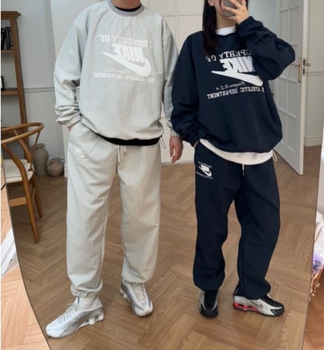 오브 나일론스트링맨투맨셋업 NK-3699