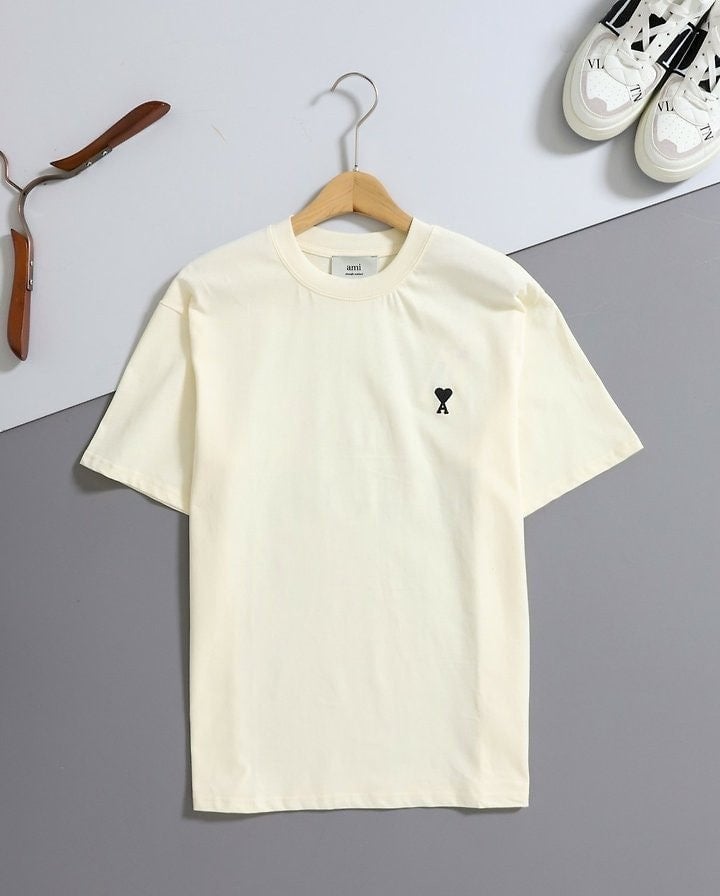 꾀르 백 레터링 프린트 반팔 티셔츠 AI-820