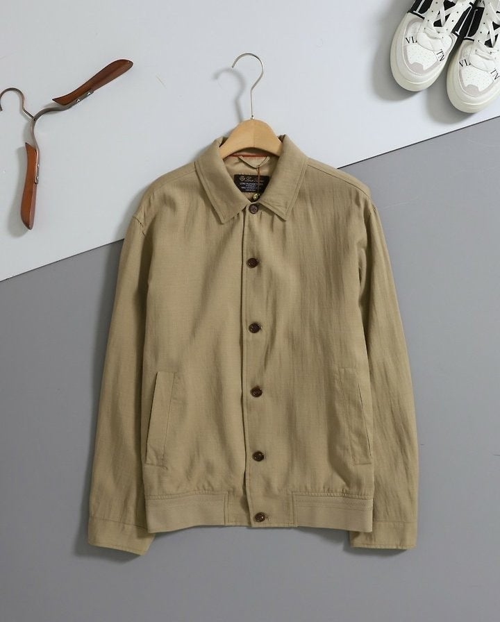 미니멀 카라 버튼 자켓 LO-292