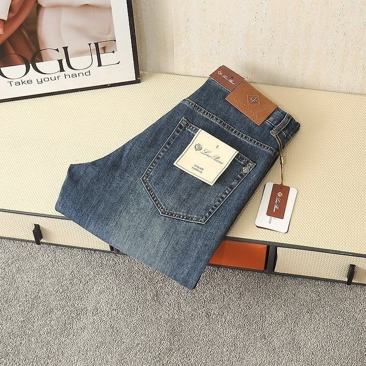 포켓 파츠로고 스판 워싱 데님 팬츠 LO-291