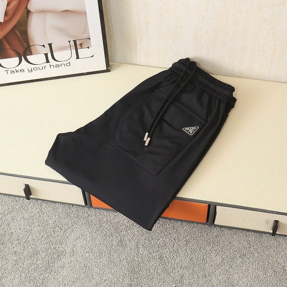 포켓 파츠로고 밴딩 스판팬츠 PR-3745