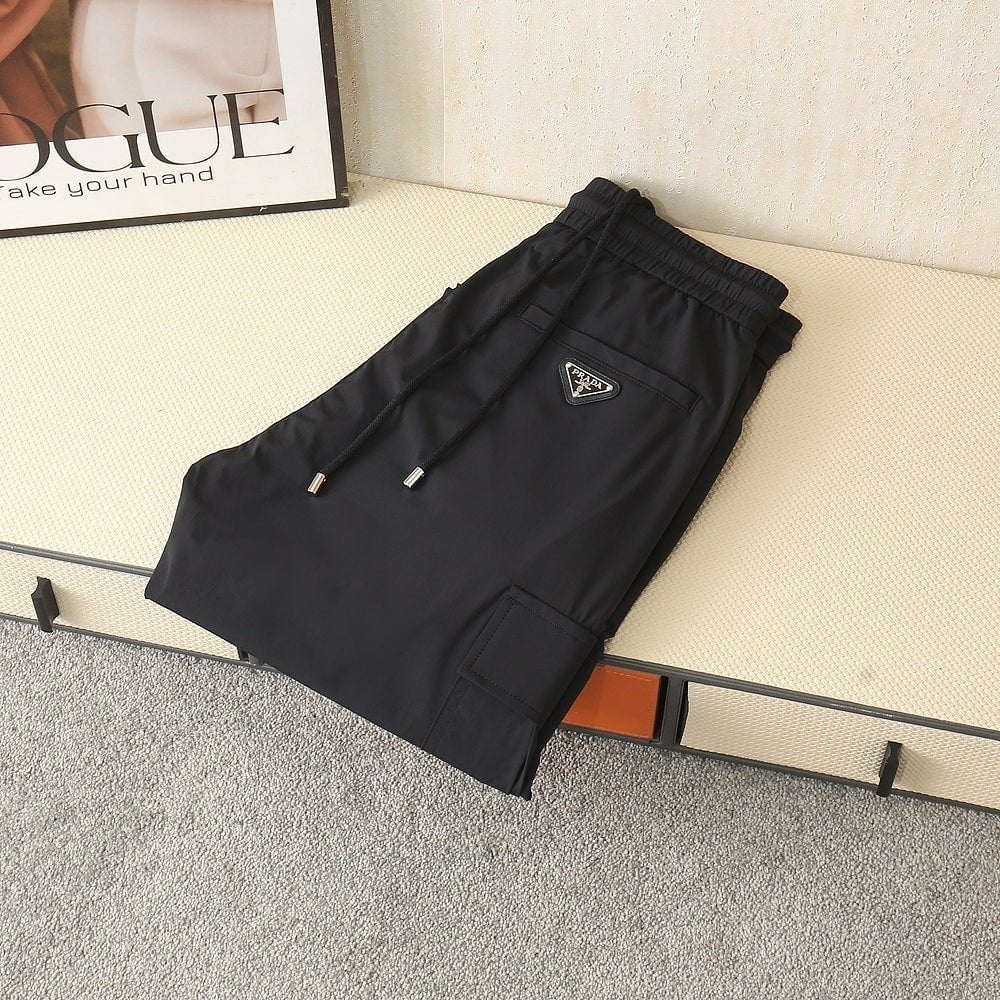 사이드포켓 파츠로고 밴딩 스판팬츠 PR-3744