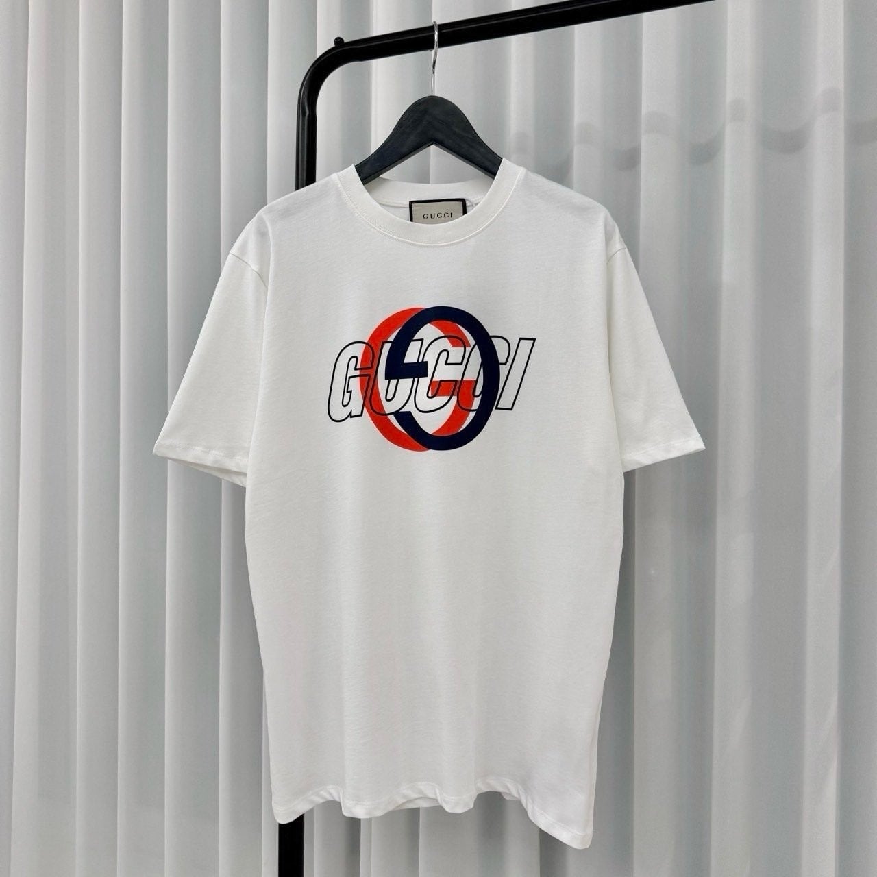 💕 구* 인터로킹G 프린트 코튼 저지 반팔 티셔츠