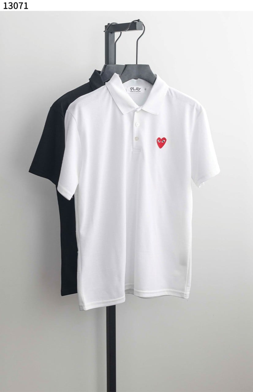 #꼼데가르송 [COMME des GARCONS] 레드 하트 엠블럼 반소매 폴로 셔츠 신상입고💢 #상의 #티셔츠 #13071